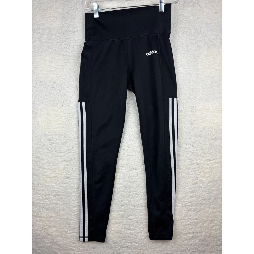 Adidas Black 3-Stripe Climalite Leggings | Women’s Small | Workout Pants